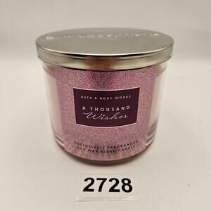 BATH & BODY WORKS A THOUSAND WISHES 3 WICK CANDLE NIB